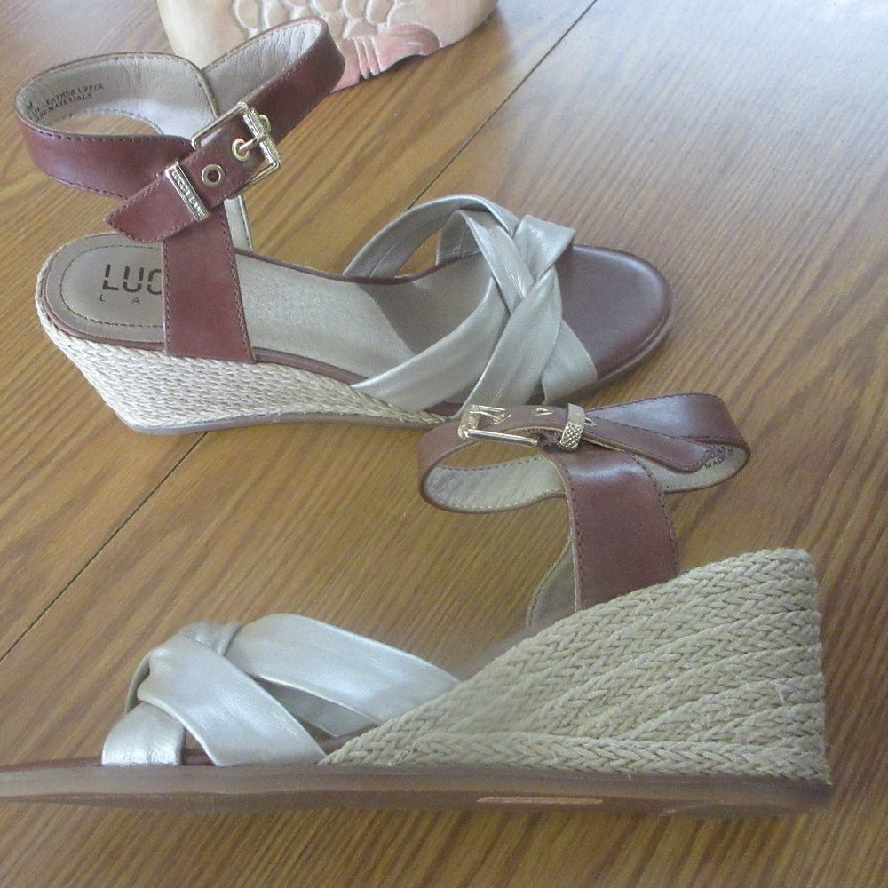 Lucca Lane Women's Wedge Heel Sandals Size 8.5M NEW